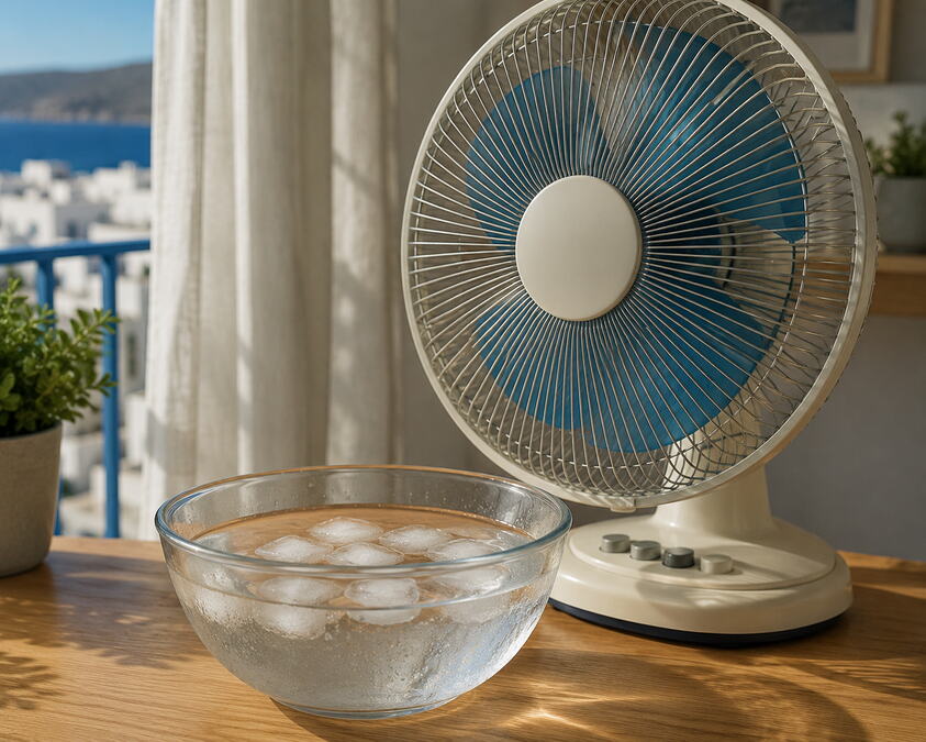 Zašto Grci stavljaju činiju sa vodom ispred ventilatora? Ovo je jedan od najkorisnijih saveznika tokom vrelih letnjih dana