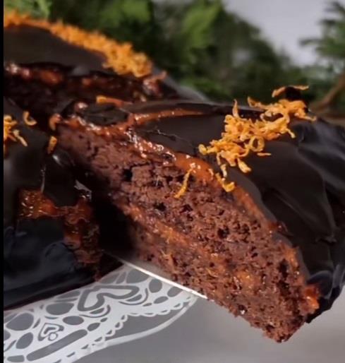 Posna saher torta sa filom od pomorandže