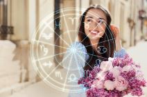 Devojka sa cvećem u rukama