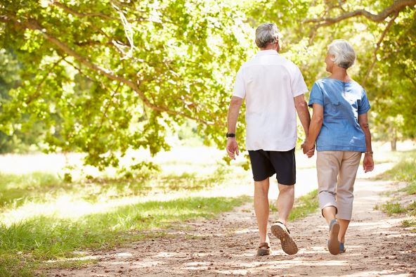 FIZICKA AKTIVNOST I STO MANJE STRESA   stock-photo-senior-couple-walking-together-in-the-countryside-back-view-292706141.jpg
