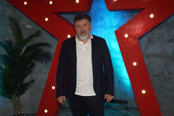 Bane Bojanić na snimanju emisije