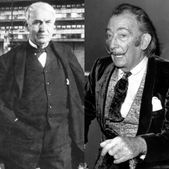 Tomas Edison i Salvador Dali
