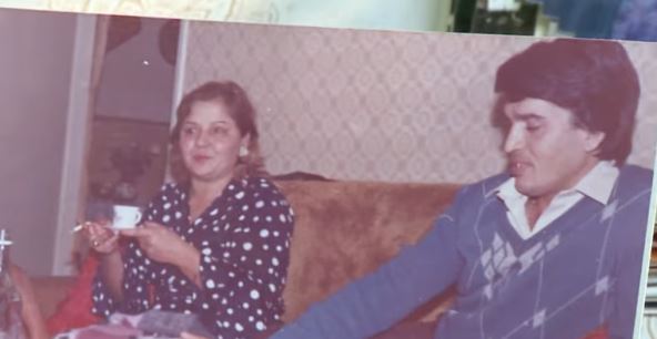 Vida Pavlović u starosti sa suprugom