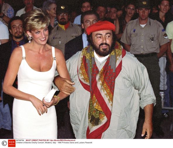 Lučano Pavaroti i Lejdi Dajana