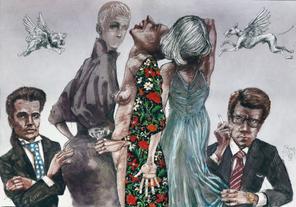 Ilustracija Karla Lagerfelda i Iva Sena Lorana