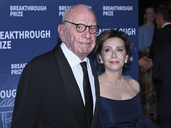 Rupert Merdok sa suprugom Elenom