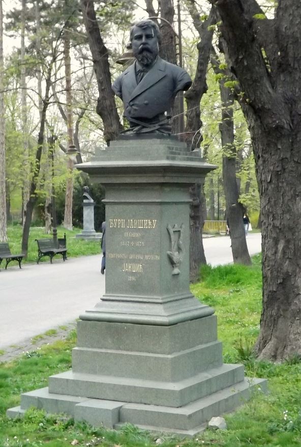 Đura Jakšić spomenik na Kalemegdanu