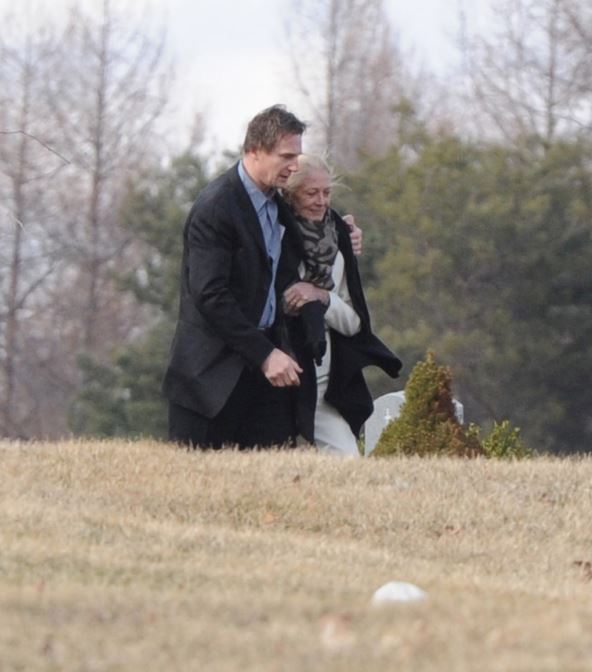 Vanesa Redgrejv i Lijam Nison na sahrani Nataše Ričardson