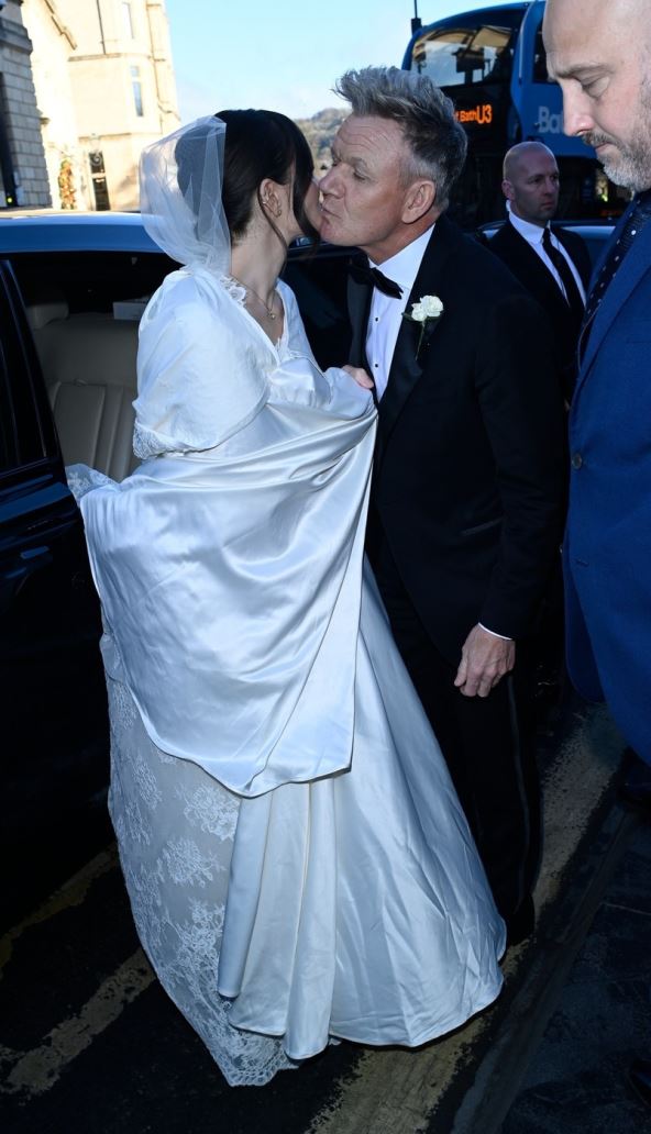 Gordon Remzi i Holi Remzi na njenom venčanju