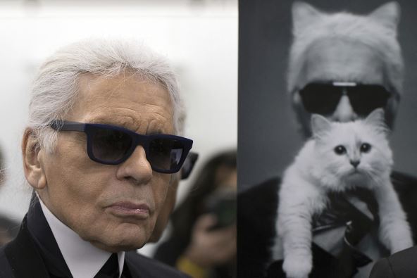 Karl Lagerfeld i mačka Šupet