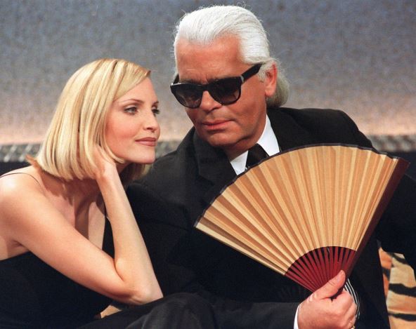 Nađa Auerman i Karl Lagerfeld
