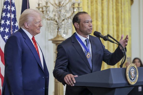 Tajger Vuds i Donald Tramp