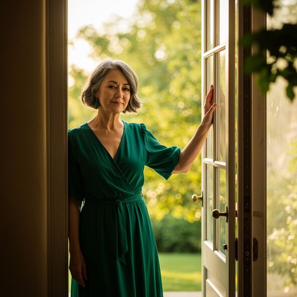 Starija žena haljina