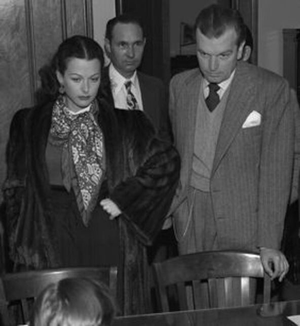 Hedi Lamar sa mužem