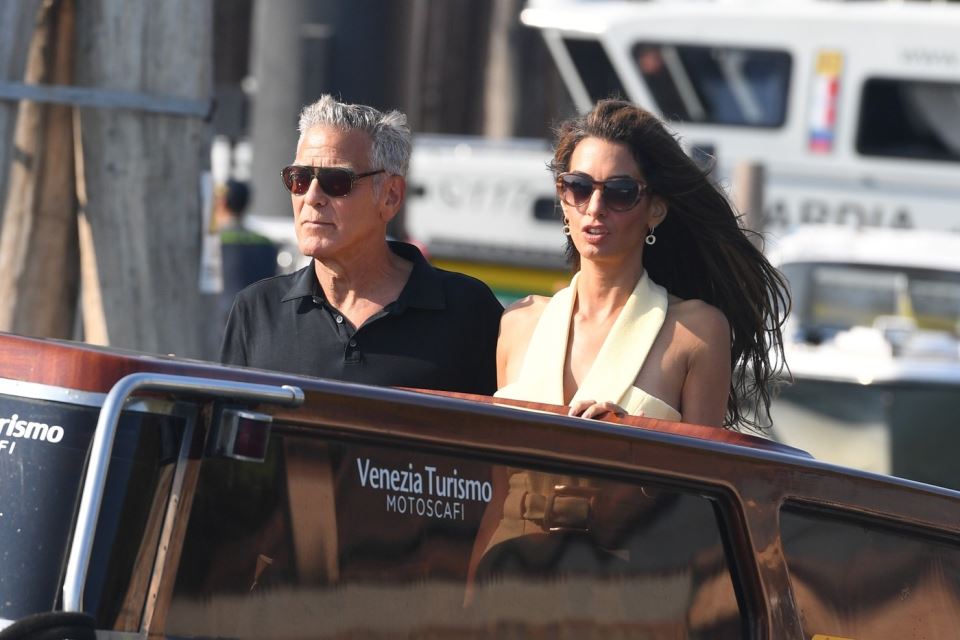 Džordž i Amal Kluni na jezeru Komo