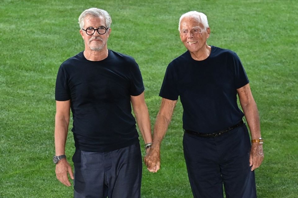 Leo Delorko sa Armanijem na reviji