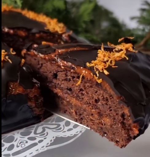 Posna saher torta sa filom od pomorandže