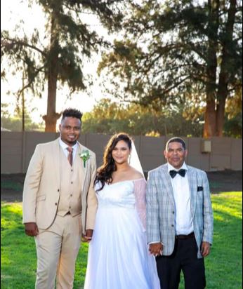 Miše Zefani Šeldon na svom venčanju