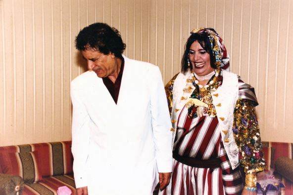 Moamer Gadafi sa suprugom